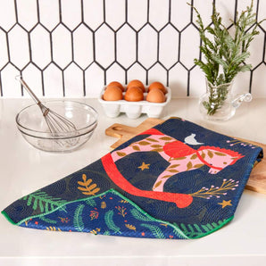 Kitchen Tea Towel in Holiday Horse