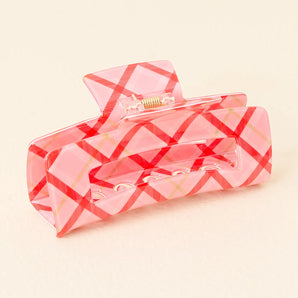 Claw Clip in Festive Plaid