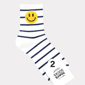 Happy Smile Crew Socks