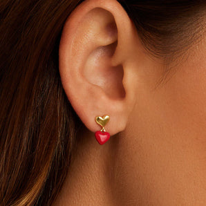 Amour Earrings in Red