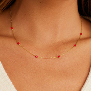 Amour Necklace in Red