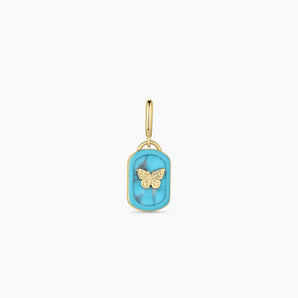 Power Gemstone Healing Parker Charm in Turquoise