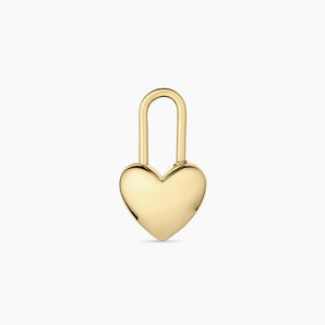 Heart Padlock Charm