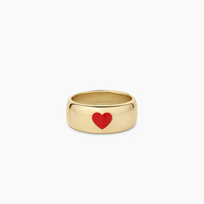 Amour Helium Heart Statement Ring Size 6