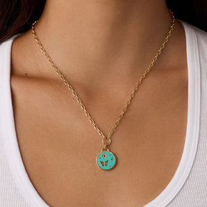Lightning Strikes Coin Necklace