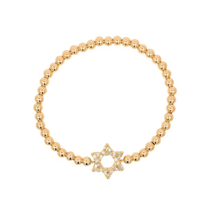 Star of David Baguette Bracelet