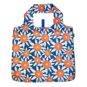 Reusable Shopper Bag in Straw Sunflowers