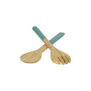 Small Salad Server in Light Blue