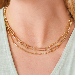Water Resistant Mermazing Layered Necklace