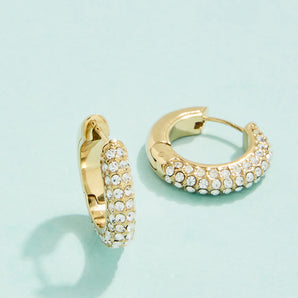 Water Resistant Shine On Pave Hoop