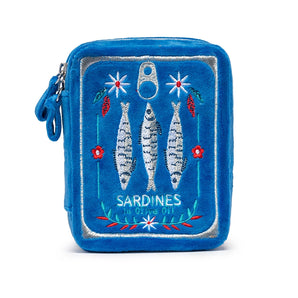 Velvet Jewelry Case in Sardine Can