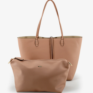 Departure Tote in Ballet Pink/Cream