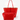 Departure Perforated Tote in Tropic Red/Nude