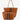 Departure Stripe Tote in Camel/Cream