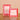 Scalloped Square Frame in Peppermint Stripes
