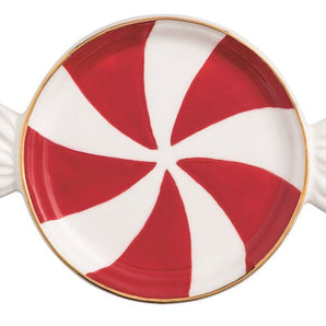 Red Candy Tidbit Plate