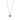 Berry Clover Double Sided Charm Necklace in Turquoise