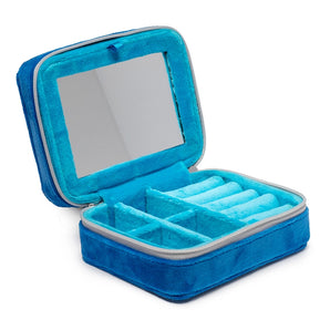 Velvet Jewelry Case in Sardine Can