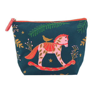 Large Pouch in Holiday Horse