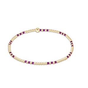 Hope Joy 2mm Bracelet in Fuchsia
