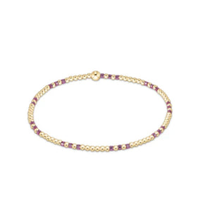 Hope Joy 2mm Bracelet in Pink Metallic