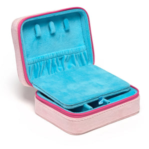 Velvet Jewelry Case in Feminine Florals