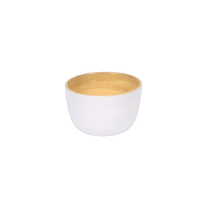 Bamboo Rice Bowl in White