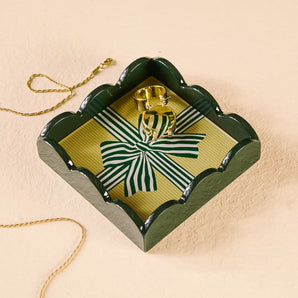 Trinkey Tray in Green Bow
