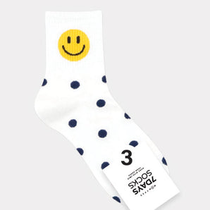 Happy Smile Crew Socks