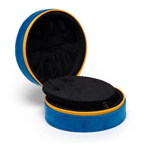 Velvet Jewelry Case in Caviar Tin