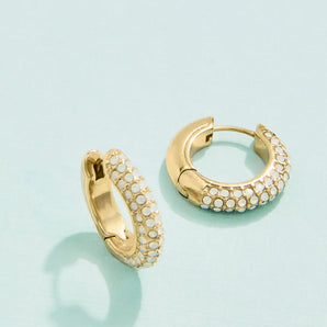 Water Resistant Shine On Pave Hoop