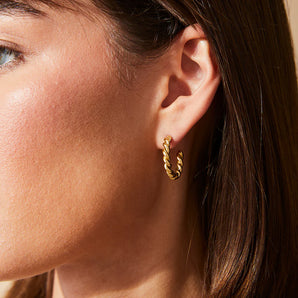 Water Resistant Mitchelville Hoop Earrings