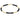 Blissful Pattern 2.5mm Bracelet in Faceted Onyx