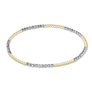 Blissful 2mm Bracelet in Bright Silver Faceted Hematite