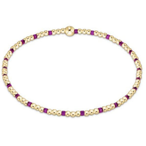 Hope Sincerity 2mm Bracelet in Fuchsia