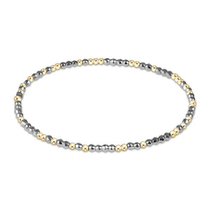 Hope Unwritten 2mm Bracelet in Hematite