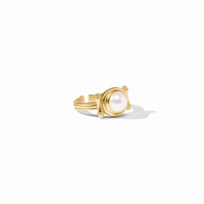 Bamboo Stone Ring in Pearl