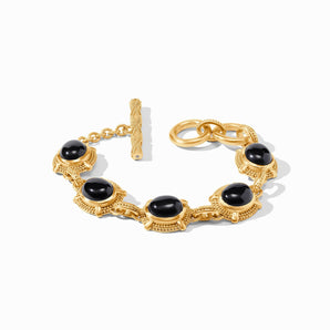 Cabochon Bracelet in Obisidian Black