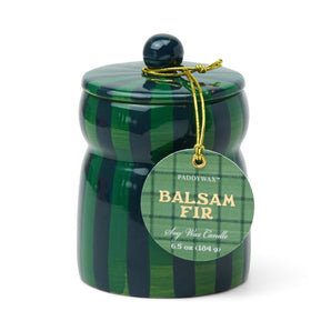 Cabana Stripe Candle-Green/Navy
