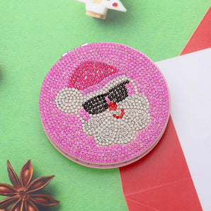 Bling Santa Compact Mirror