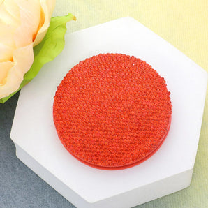 Bling Compact Mirror in Orange