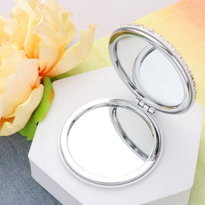 Bling Compact Mirror in Orange