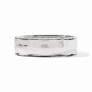 Cannes Statement Hinge Bangle in Silver