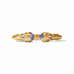 Cannes Demi Hinge Cuff in Tanzanite Blue