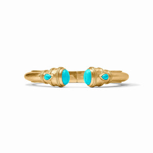 Cannes Demi Hinge Cuff in Turquoise