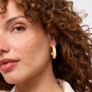 Carnaby Hoop in Ivory