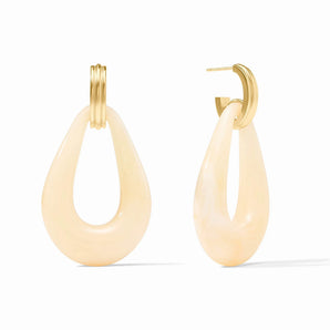 Carnaby Doorknocker Earring in Ivory