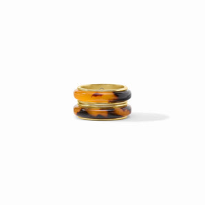 Carnaby Duet Ring in Tortoiseshell/7