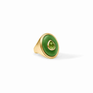 Carnaby Statement Ring in Palmetto Green/8