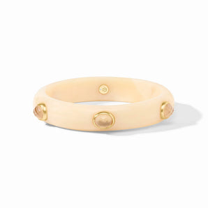 Carnaby Stone Bangle in Ivory